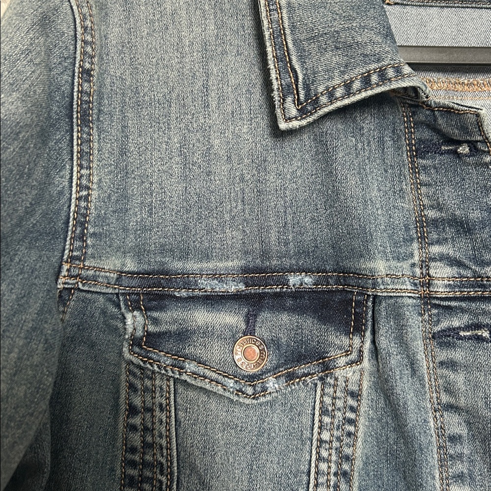 Maurices Blue Denim Jacket size 0/0X/12/L - Picture 7 of 10